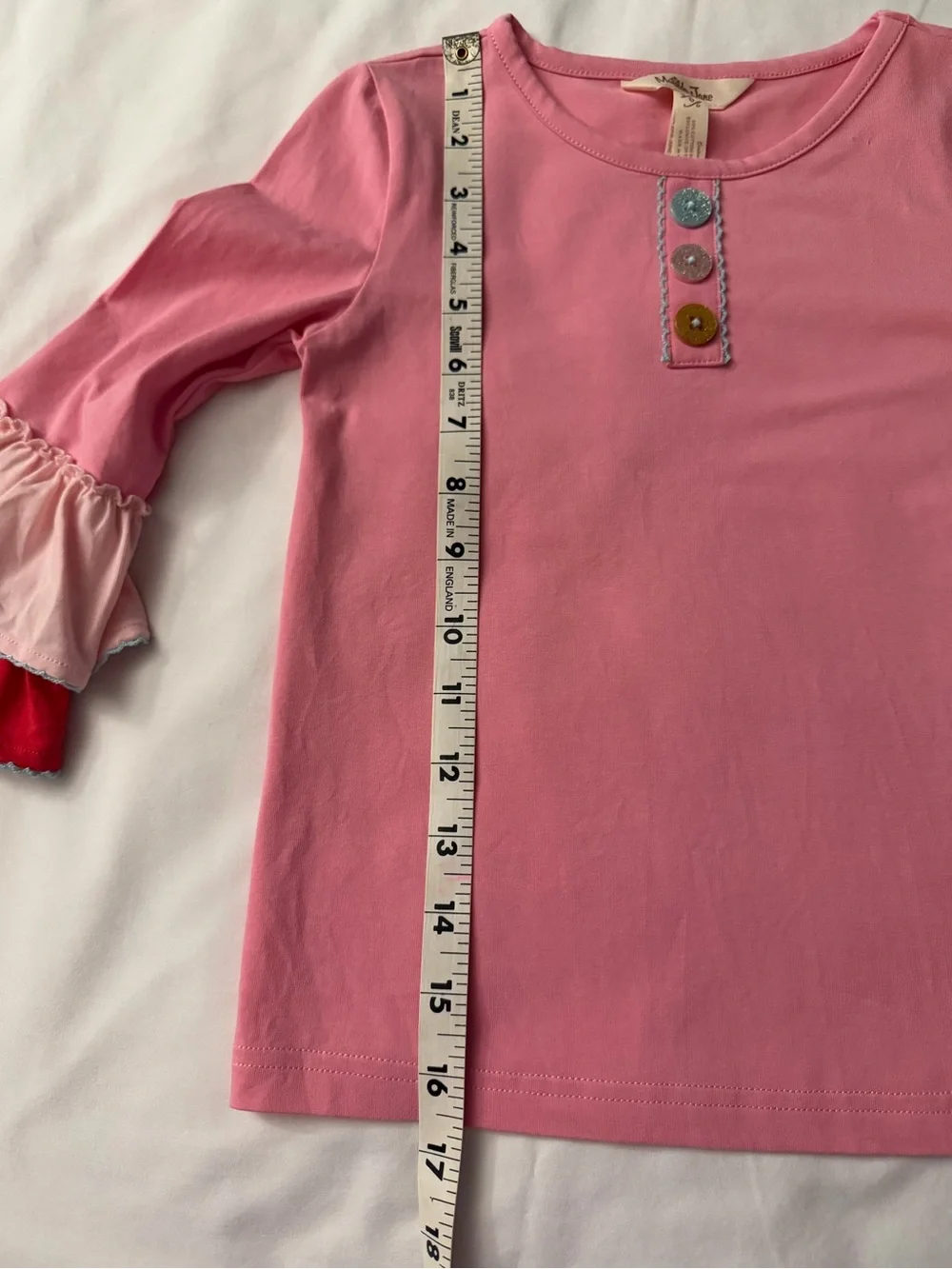Matilda Jane Pink Ruffle-Sleeve Girls' Top